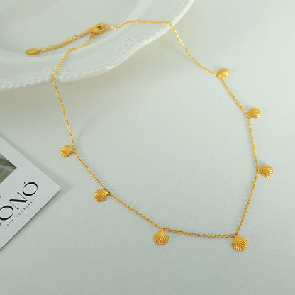 Sirena Gold Shell Necklace