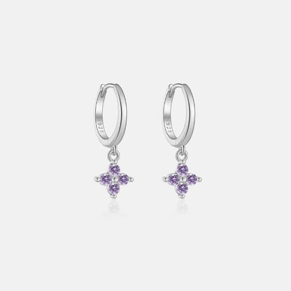 Juliette Clover Crystal Hoops