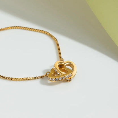 Sofia Linked Hearts Bracelet