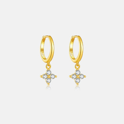 Juliette Clover Crystal Hoops