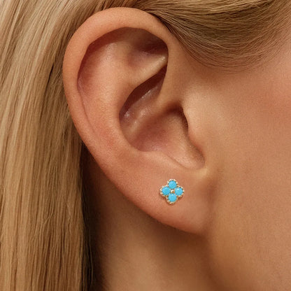 Aurélie Blue Stud Earrings