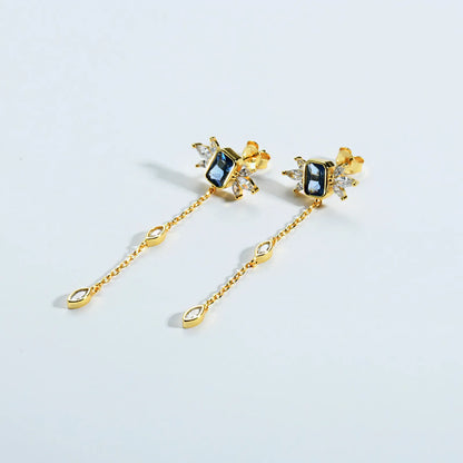 Isabella Noir Drop Earrings