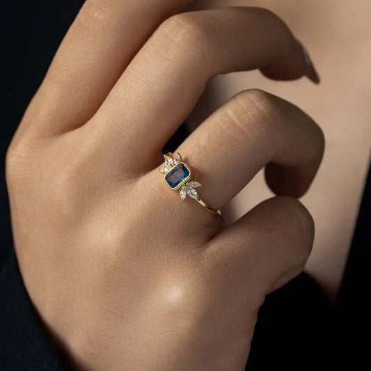 Isabella Noir Crystal Ring