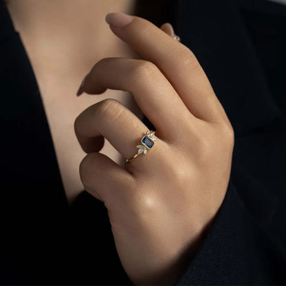 Isabella Noir Crystal Ring