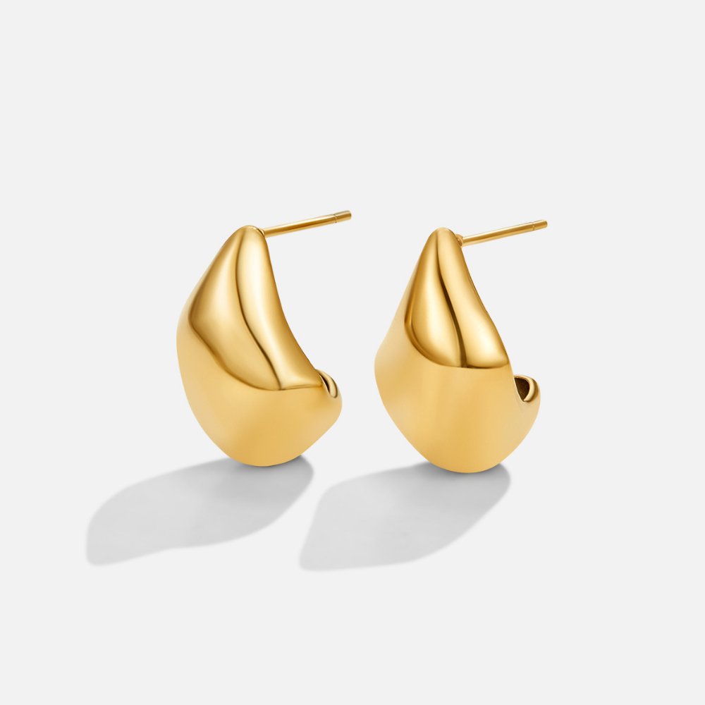 Lena Curved Hoop Earrings