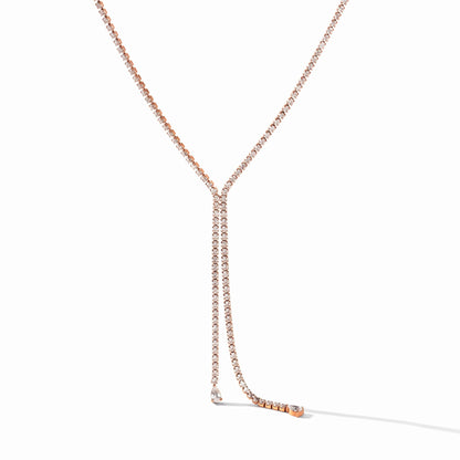 Lavinia Pear Tennis Gold Necklace