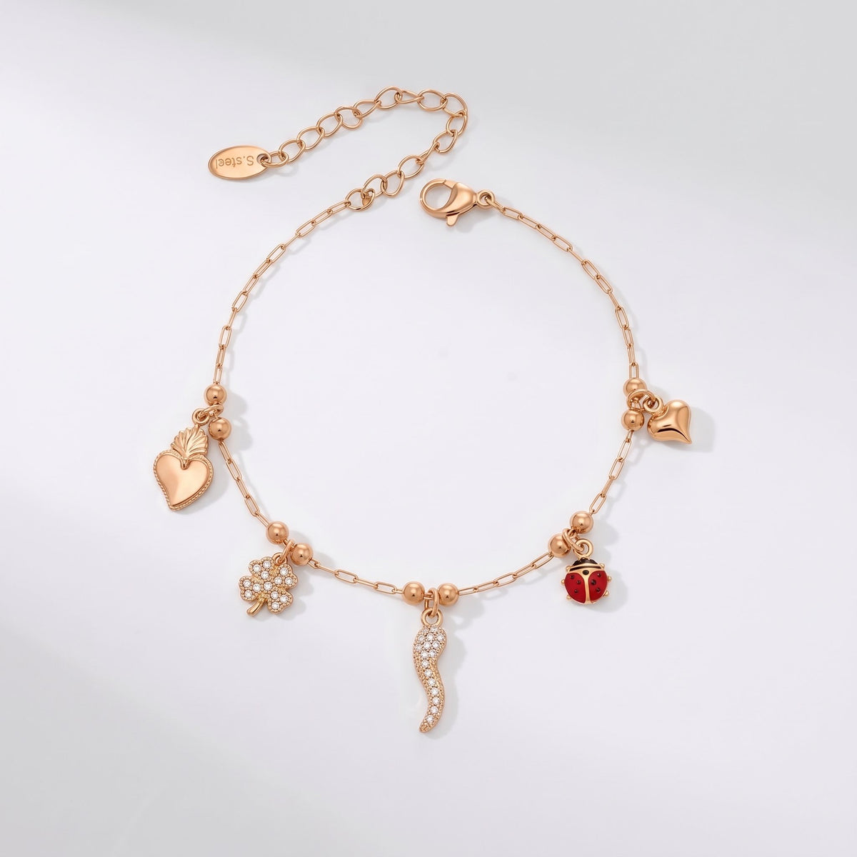 Mathilde Crystal Chilli Gold Bracelet - Joie d’Or
