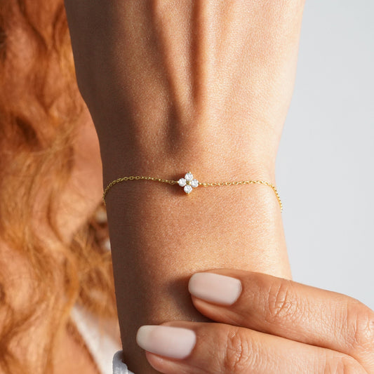 Mia Crystal Clover Bracelet