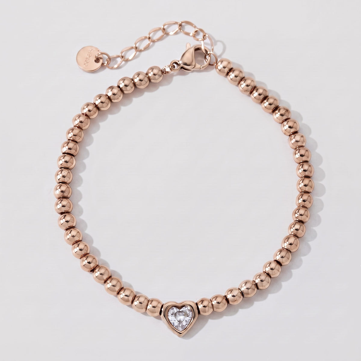 Vittoria Heart Beaded Silver Bracelet - Joie d’Or