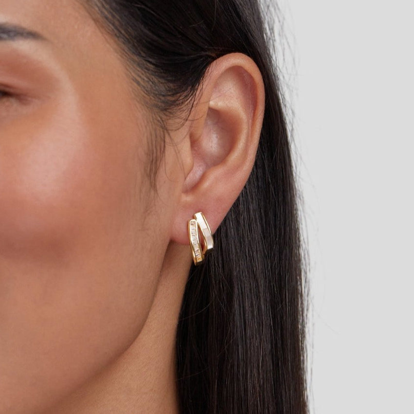 Pearl & Crystal Earrings